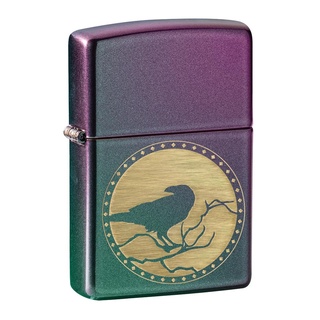 Zippo ไฟแช็กรุ่น 49186 Raven ของแท้ รับประกันตลอดชีวิต นำเข้าและจำหน่ายโดยตัวแทนจำหน่าย