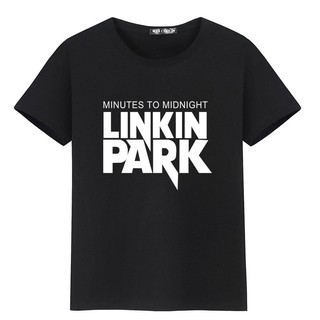 เสื้อยืดคอกลมเสื้อยืดผ้าฝ้ายพิมพ์ลาย Linkin Park แฟชั่นสำหรับผู้ชายS-4XL