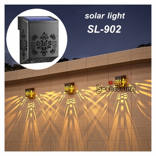 SL-902 Warm White  solar light 1 LED ติดบันไดหน้าบ้าน รั้วบ้าน เพิ่มความสวยงาม