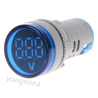 AC 60-500V 22mm Digital Voltmeter Voltage Gauge Monitor Indicator Signal Lights