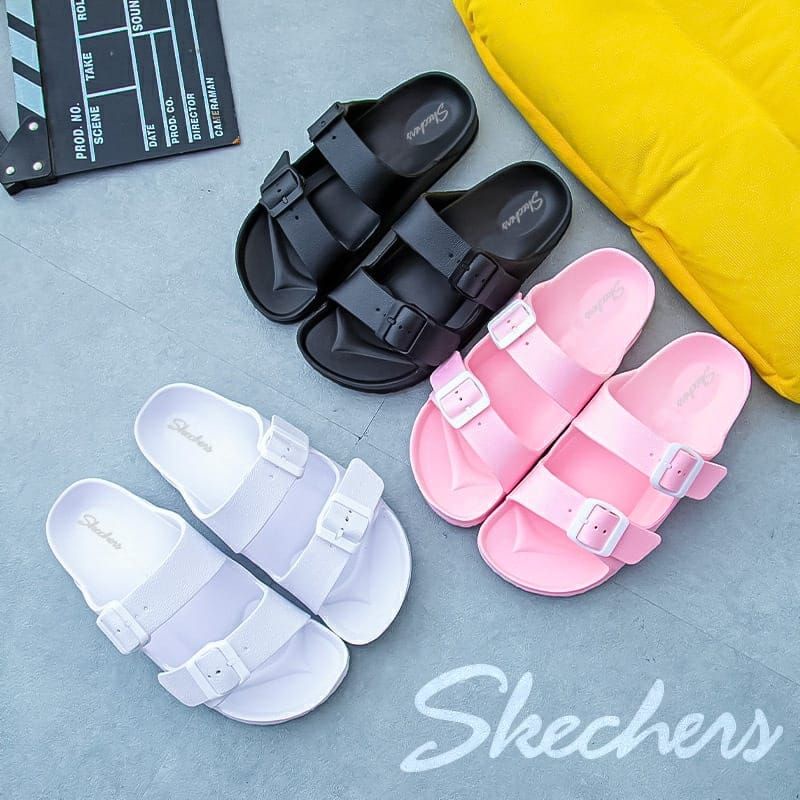 Birken Skechers รองเท้าแตะผู้หญิง Slip-On รองเท้าแตะสไลด์ผู้หญิงล่าสุด