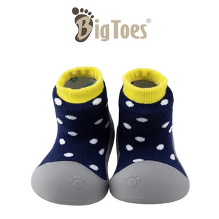 รองเท้าหัดเดิน Bigtoes ลาย Polka Navy รองเท้าเด็ก รองเท้าเด็กอ่อน รองเท้าเด็กหัดเดิน