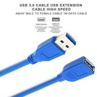 USB 3.0 Extension Extender Cable Cord M/F Standard Male to Female 1.5M