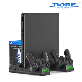 Dobe PS4 Console Vertical Stand Cooler Controller Charging Station Dock For Playstation 4 Series