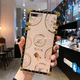 Huawei Nova7 SE Nova 7i 5T 4 3 3i 7 3E 4E เคสโทรศัพท์ P20 P30 lite P40 Pro plus Nova3 Nova4 trend Fashion Brand กระจกเงา นาฬิกา TPU case เปลือกป้องกัน