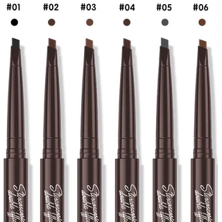 Eyebrow เกาหลีดินสอเขียนคิ้ว แบบมีแปรง 6สี(B12)-shiny girl