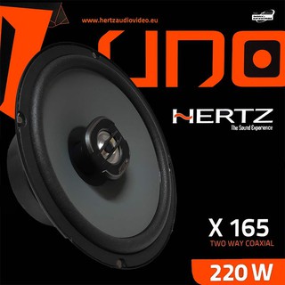 HERTZ X165 ลำโพงติดรถยนต์ แกนร่วม 2 ทาง 6.5” 1 คู่ 220 WATTS