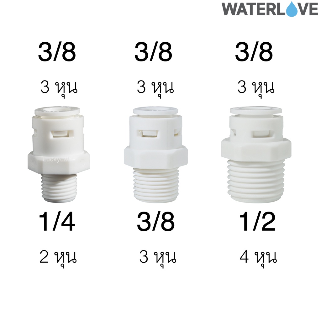 ข้อต่อตรงกระบอกกรองน้ำกับสาย ข้อต่อพ่นหมอก ข้อต่อสายพ่นหมอก - รูปที่ 2