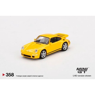 MiniGT No. 358-L RUF CTR Anniversary Blossom Yellow