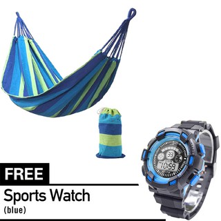 (With free Sport watch )2020 Brand Hammock Hammock outdoor Leisure bed hanging bed double sleeping canvas swing hammock