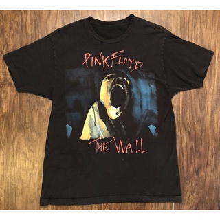 เสื้อยืดโอเวอร์ไซส์เสื้อยืด พิมพ์ลายกราฟิก Pink Floyd The Wall สีดํา แฟชั่นสําหรับผู้ชายS-3XL