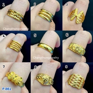 ทองเหมือนแท้❗เเหวนทอง2สลึง P.001 ใส่แทนทองแท้ได้อย่างมั่นใจ ทองไมครอน ทองโคลนนิ่ง ช่างทองจิวเวลรี่