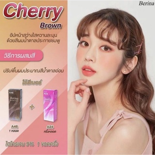 เบอริน่า เซตย้อมผมสี Cherry Brown A46+A24