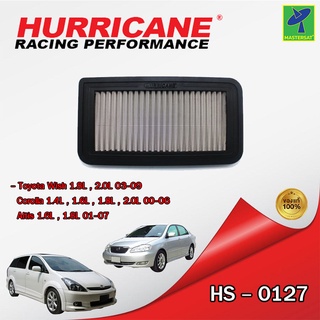 Mastersat กรองอากาศ กรองอากาศรถยนต์ HURRICANE HS-0127 กรองสแตนเลส สำหรับ Toyota Wish