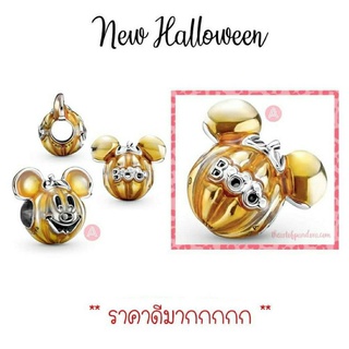 Pandora  silver  charm **Halloween ฟักทอง