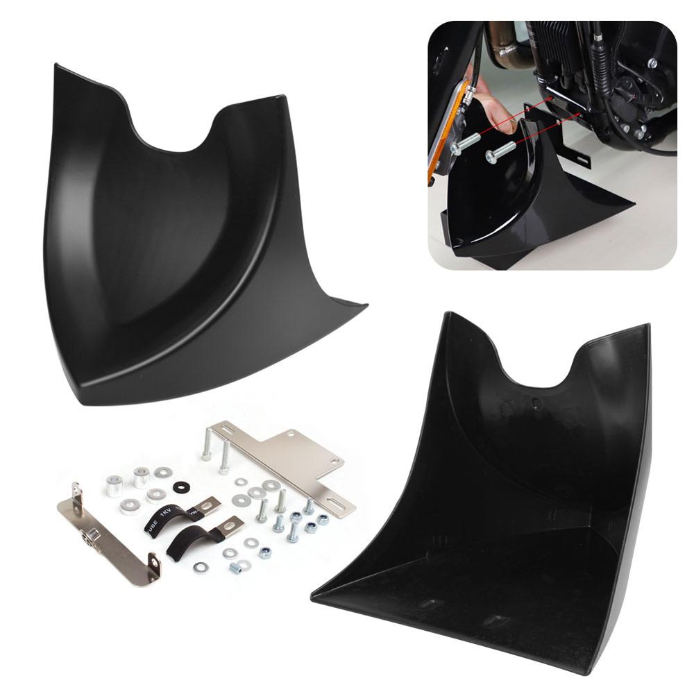 Motorcycle Matte Black Chin Lower Front Spoiler Air Dam Fairing For Harley Sportster 883 1200 Fatboy Softail Touring Gli