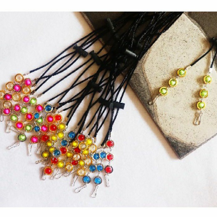 NF - Pandora 2in1 สายรัดหน้ากากป้องกันการสูญหายสร้อยคอขั้วต่อฮิญาบ