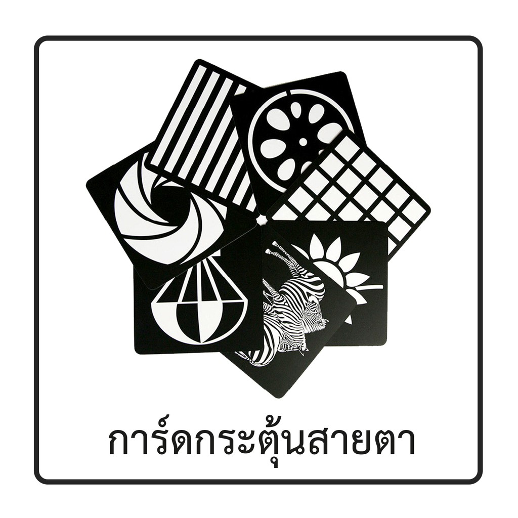 พร้อมส่งการ์ดภาพ บัตรภาพ ชิจิดะกระตุ้นพัฒนาการสายตา แบบแผ่นใส การ์ดขาว ...