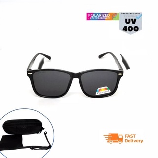 แว่นกันแดด Polaroid ตัดแสงสะท้อนได้ดี Square Vintage Polaroid Sunglasses in Fashion Style