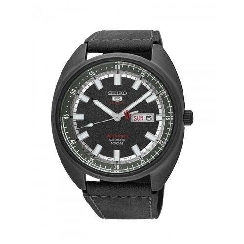 Seiko 5 Automatic Military Limited Edition นาฬิกาข้อมือ สายหนัง รุ่น SRPB73K1