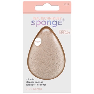 [ของแท้ 100%] REAL TECHNIQUES PURIFY EXFOLIATE CLEANSE SPONGE WITH PROBIOTICS