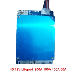 บอร์ดป้องกันแบตเตอรี่ลิเธียม 4S 12V Lifepo4 200A 150A 100A 50A 3.2V BMS สําหรับรถยนต์ รถจักรยานยนต์