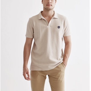 Khaki Bros - Polo T-Shirt - เสื้อโปโลแขนสั้น - KM22K036 - Lt.khaki