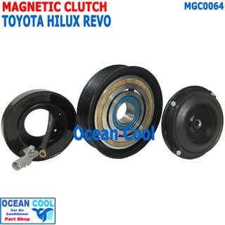 คลัชคอมแอร์ โตโยต้า ไฮลัก รีโว่ MGC0064 Compressor Clutch For Toyota Hilux Revo ลูกปืน NSK แท้ ใช้กับคอม 10S15C หน้าคลัช