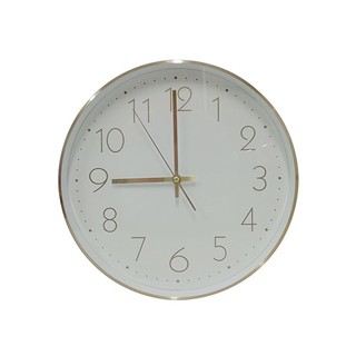  นาฬิกาแขวนผนังอะลูมิเนียม MOVE รุ่น EG7757H-LY120-GL ขนาด 31 x 31 x 4.2 ซม. สีทอง HOME MOVE Aluminum Wall Clock EG7757H