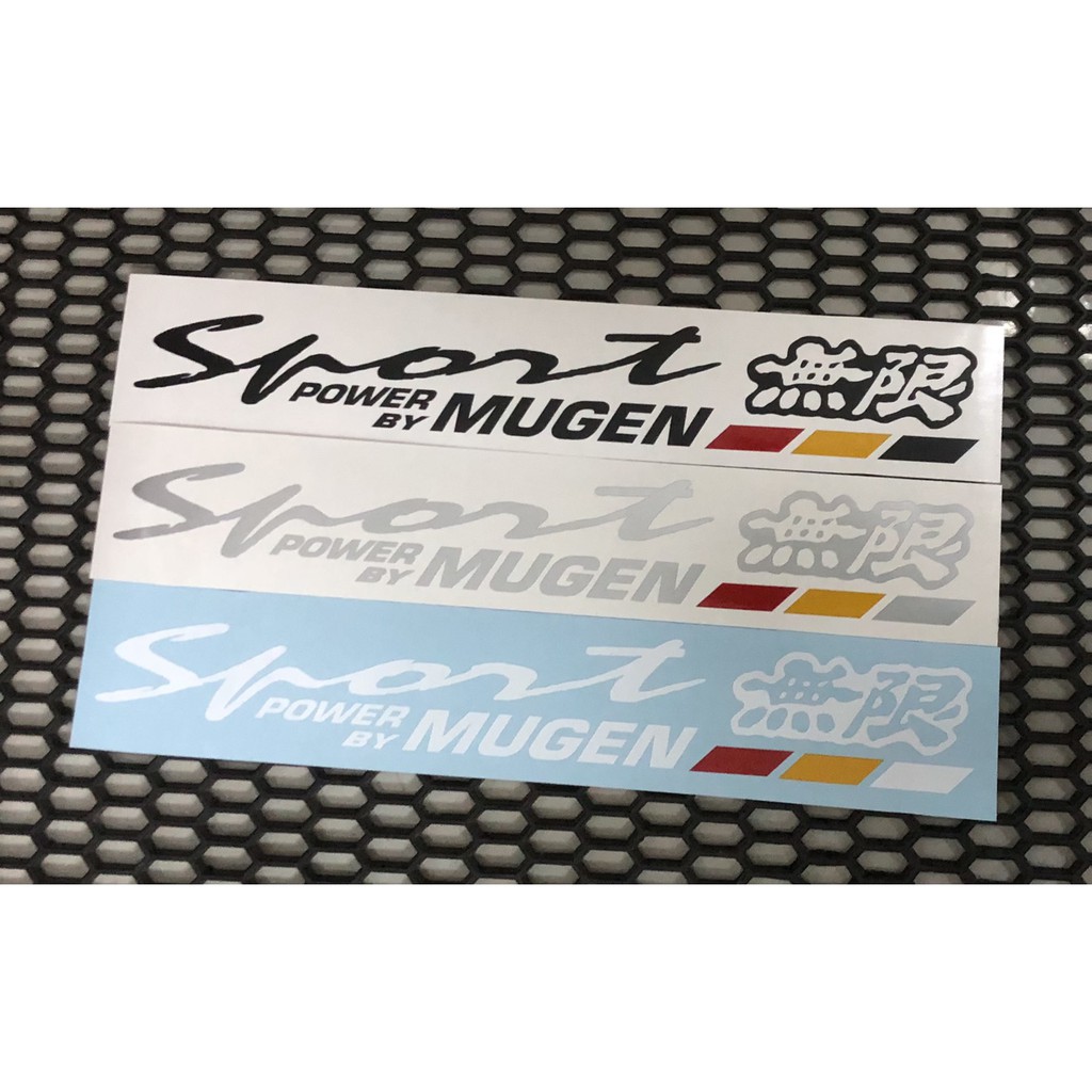 สติกเกอร์ ORACAL  MUGEN SPORT  สติกเกอร์แต่งรถ **หากต้องการซื้อคู่ ให้กดซื้อ 2 แผ่น**