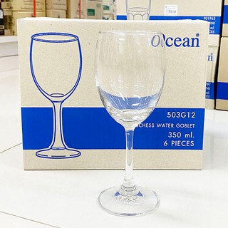 [ขายยกกล่อง 6ใบ /503G12] แก้วน้ำจัดงานเลี้ยง 350มล. Ocean DUCHESS WATER GOBLET