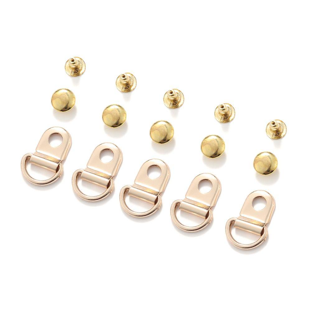 Xianen 10 ชุด / ล็อต D แหวนหัวเข็มขัด คุณภาพสูง บูท ตะขอ DIY หัตถกรรม กลางแจ้ง คาราบิเนอร์ กระเป๋าถือ คลิป