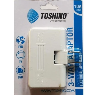 Toshino ปลั๊กแปลงแบบพับ 3ทาง รุ่น TN-335 พับได้ 180 องศา