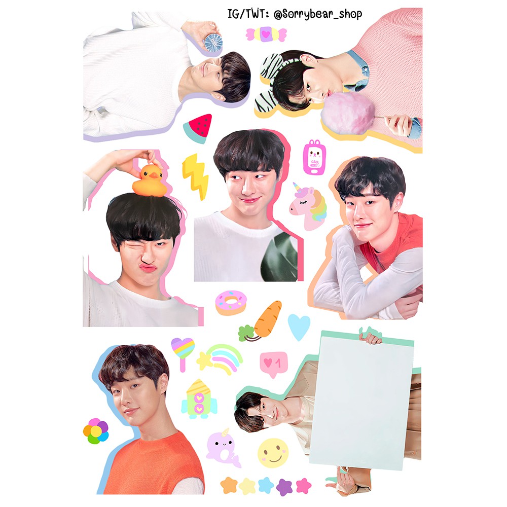 Woodz Seungyoun Sticker Die-Cut  สติ๊กเกอร์ Woodz Seungyoun ไดคัท กันน้ำ/เรซิ่น