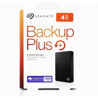 Seagate(ฮาร์ดดิสก์ภายนอก) Hard Drive Backup HDD External 4TB Backup Plus Portable 2.5 (STHP4000400) Black / warranty -