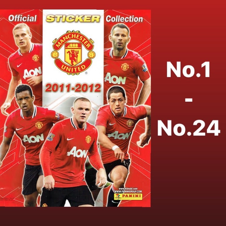 Panini Manchester United 2011-12 Official Sticker Collection No.1-24