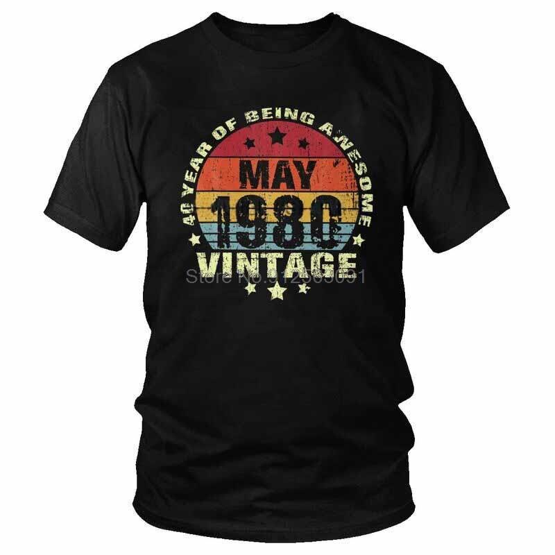 เสื้อยืดคอกลม ลาย Grunge May 1980 41Th Birthday สไตล์วินเทจ สําหรับเด็กผู้หญิง