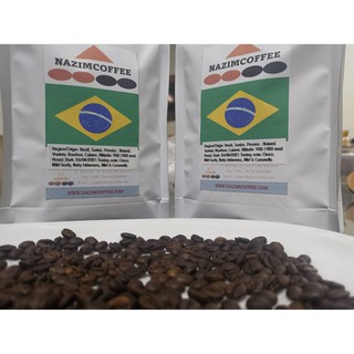 Brazil Santos - เมล็ดกาแฟคั่ว single origin บราซิลซานตอส - Roast to Order คั่วกลางเข้ม Medium Dark 500 กรัม