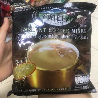 กาแฟคอฟฟี่ฟาร์ม 3 in 1 รสดั้งเดิม สูตรแรก สูตรแท้ กาแฟเขาทะลุชุมพร