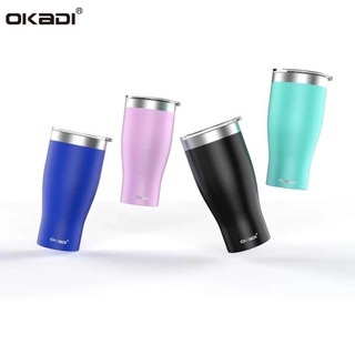 Okadi Tumbler แก้วน้ำสแตนเลสเก็บอุหภูมิร้อนและเย็น 900ml แก้วน้ำสแตนเลสเก็บอุณหภูมิ 6-12 ชั่วโมง  แก้วกาแฟ แก้วน้ำ