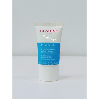 ครีมขัดหน้า-สูตรสดชื่น-Clarins-Fresh-Scrub-Refreshing-Cream-Scrub-15ml-(ผิวแห้ง)