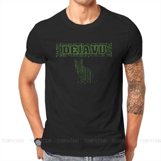 [S-5XL] เสื้อยืดลําลอง แขนสั้น คอกลม พิมพ์ลาย The Matrix Neo Science Fiction Film You see Dejau Essential คุณภาพสูง สําห