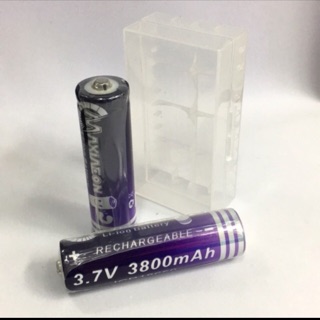 ถ่านชาร์จ18650/3.7V/3800mAh2ก้อน