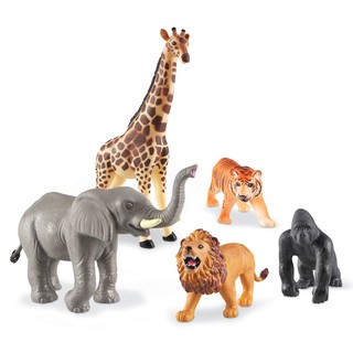 [พร้อมส่ง!!!] Jumbo Jungle Animals ของเล่น สัตว์โลก ขนาดใหญ่พอดีมือ  (Learning Resources)