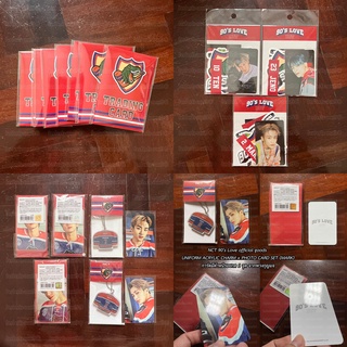 NCT 90s love official good — LUGGAGE STICKER + PHOTO CARD SET / UNIFORM ACRYLIC CHARM + PHOTO CARD SET / TRADING CARD