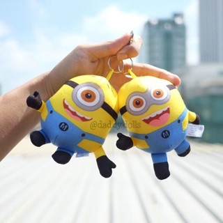 พวงกุญแจ Dave 2ตา &amp; Carl ตาเดียว Minion มินเนี่ยน 5นิ้ว