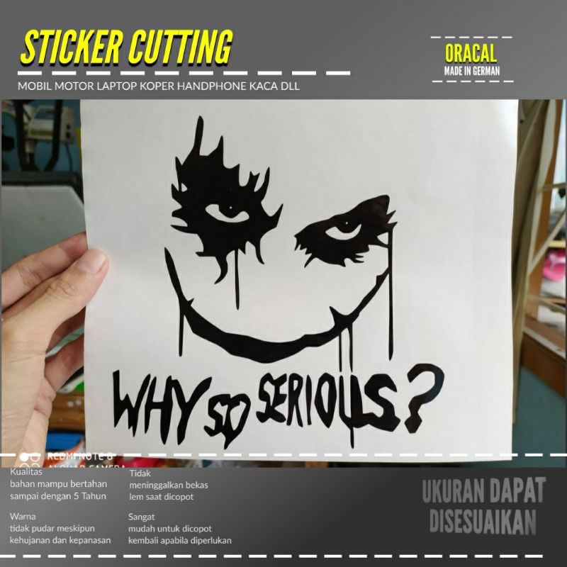 JOKER 2 สติ๊กเกอร์ สติ๊กเกอร์ตัดแบบกําหนดเอง โลโก้การซื้อขาย