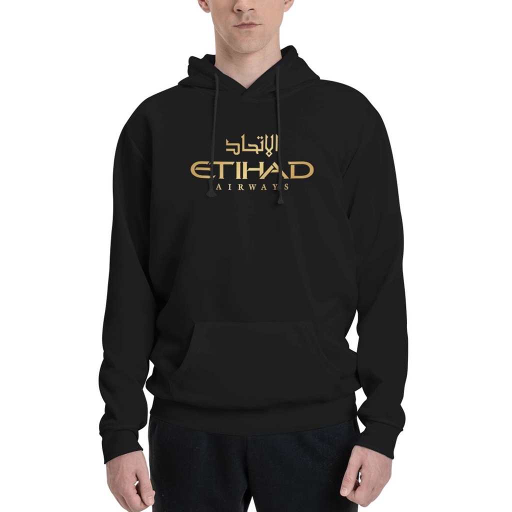 Usa Etihad Airways Vintage Logo Emirati Airline Hoodies Mens Popular Style