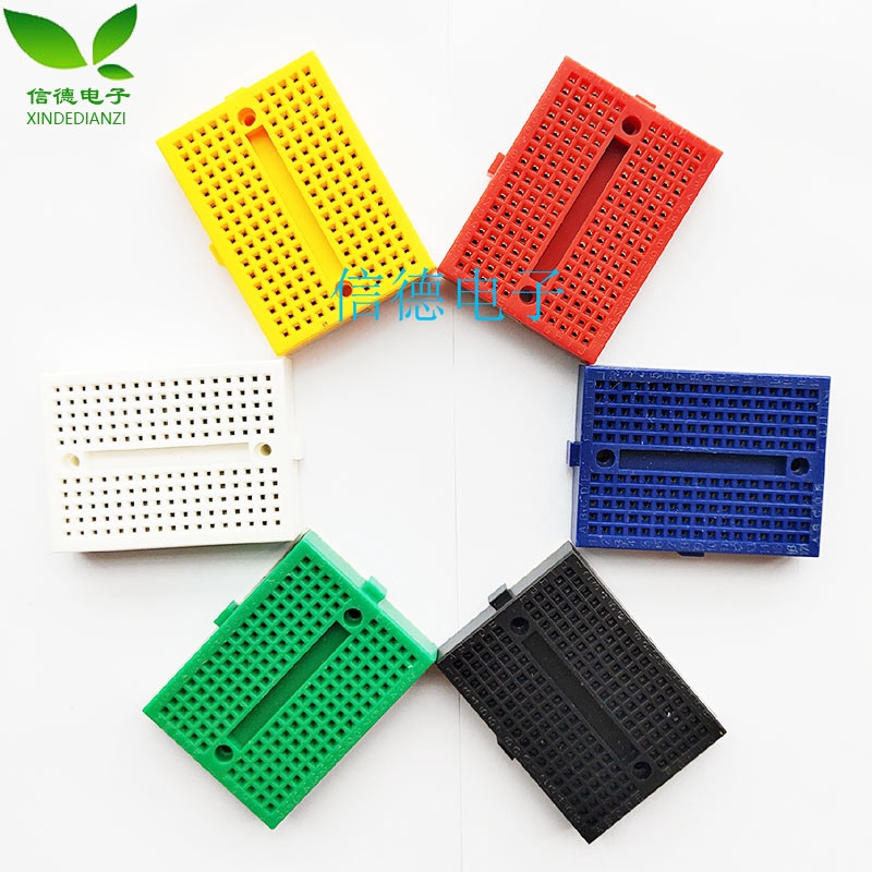 Syb-170 Breadboard Mini Small Breadboard syb-170 บอร์ดขนาดเล็กการทดลอง syb-170 กระดานขนาดเล็กสีขาว, แดง, น้ําเงิน, เขียว, ดํา, เหลือง, โปร่งใส Breadboard