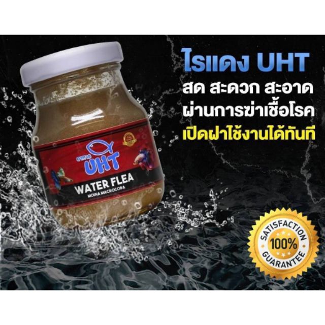 อาหารปลา ไรแดง UHT 75 กรัม ปลากัด ปลาหางนกยูง